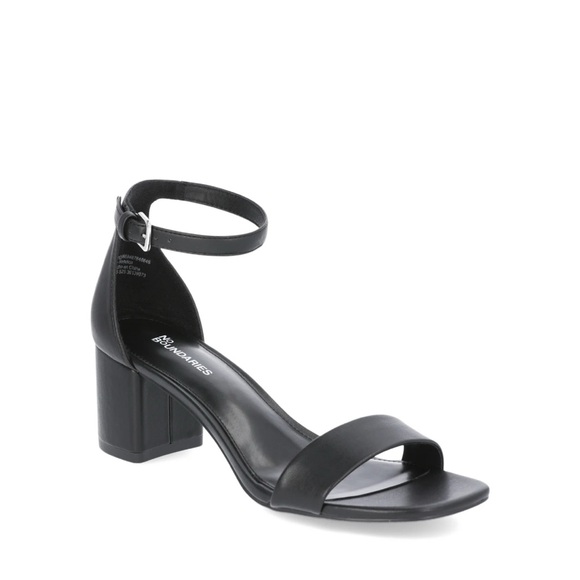 No Boundaries Black Heeled Sandals - Picture 3 of 7